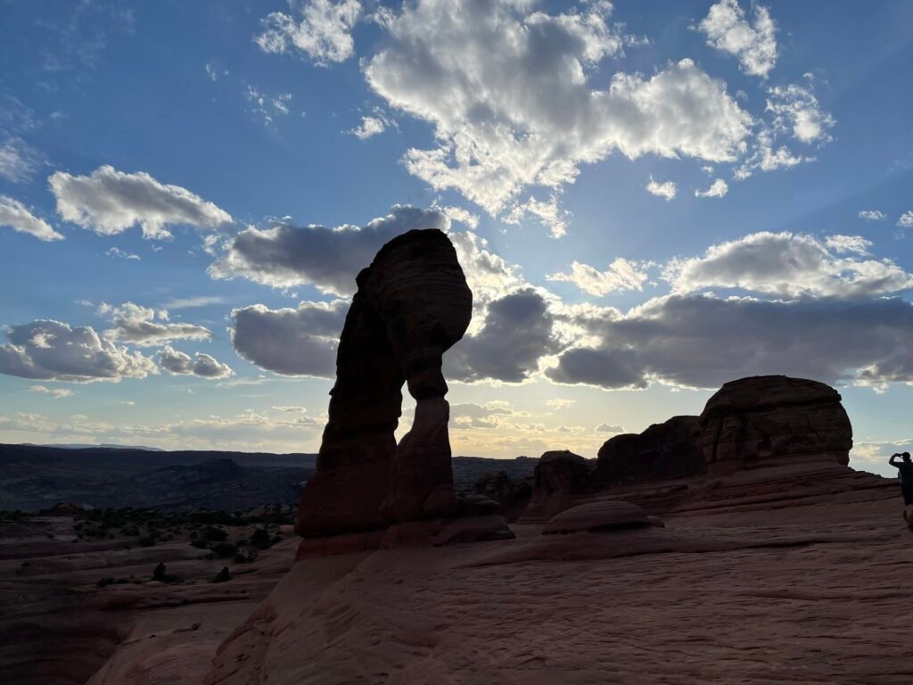 Delicate Arch shadowed by the Sun